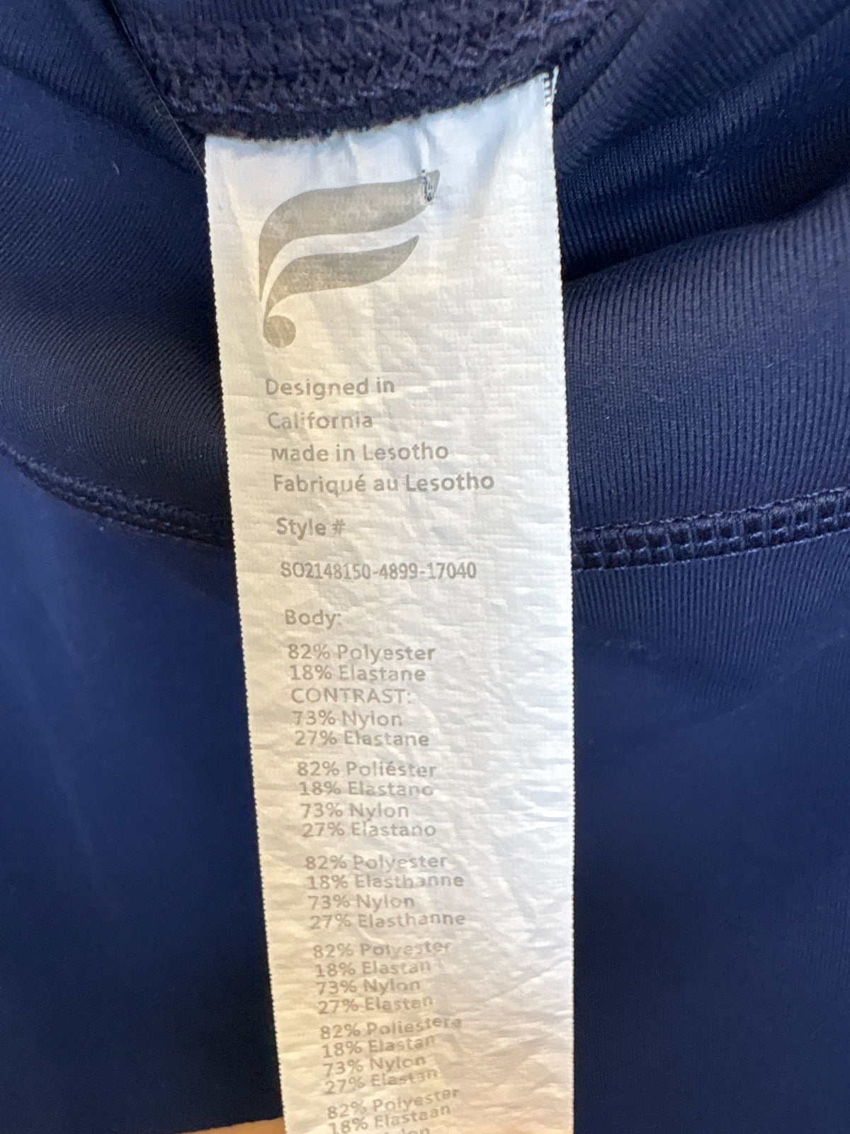 Fabletics Size M Navy Shorts