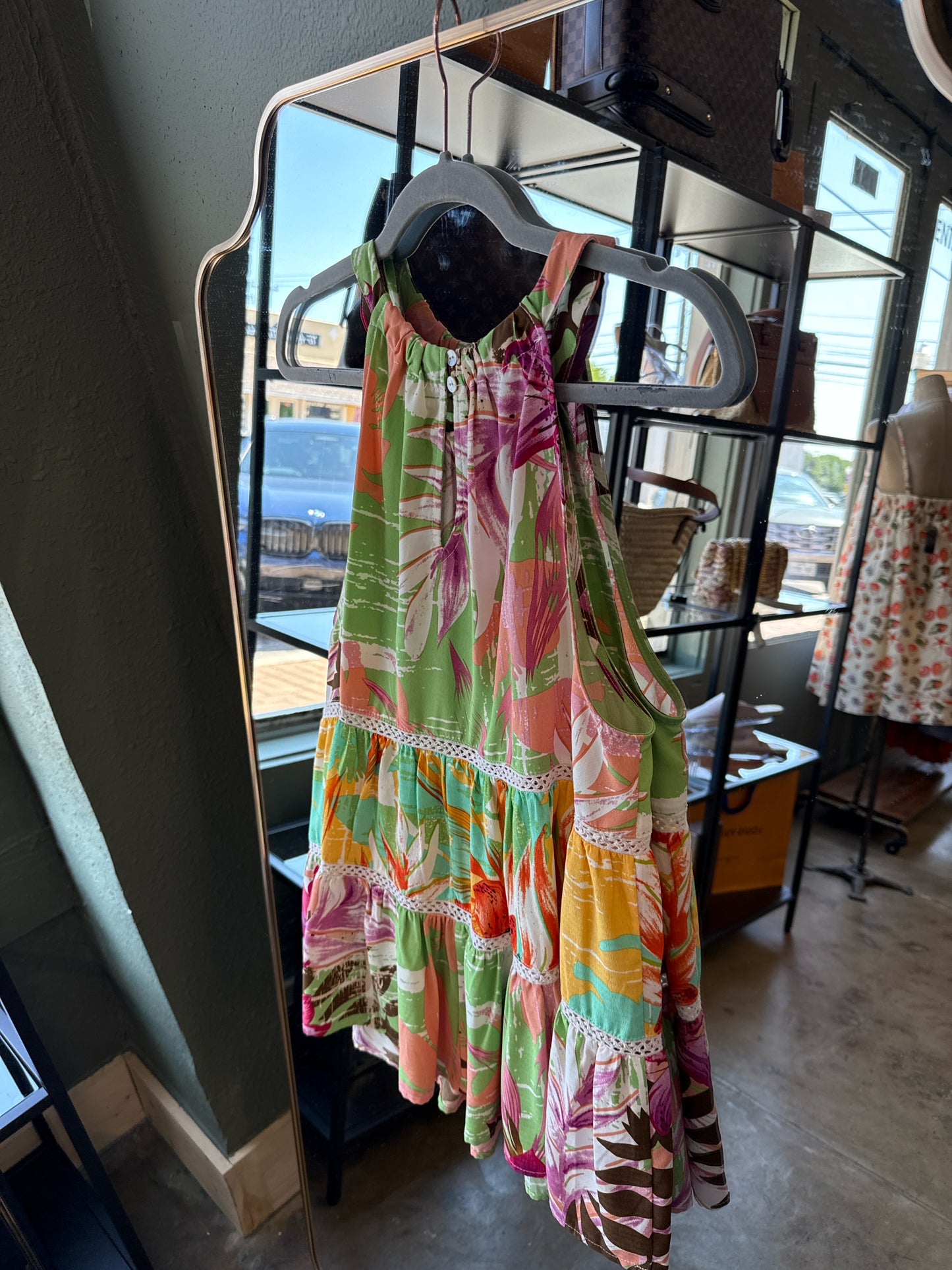 entro Size L Green/multi Top