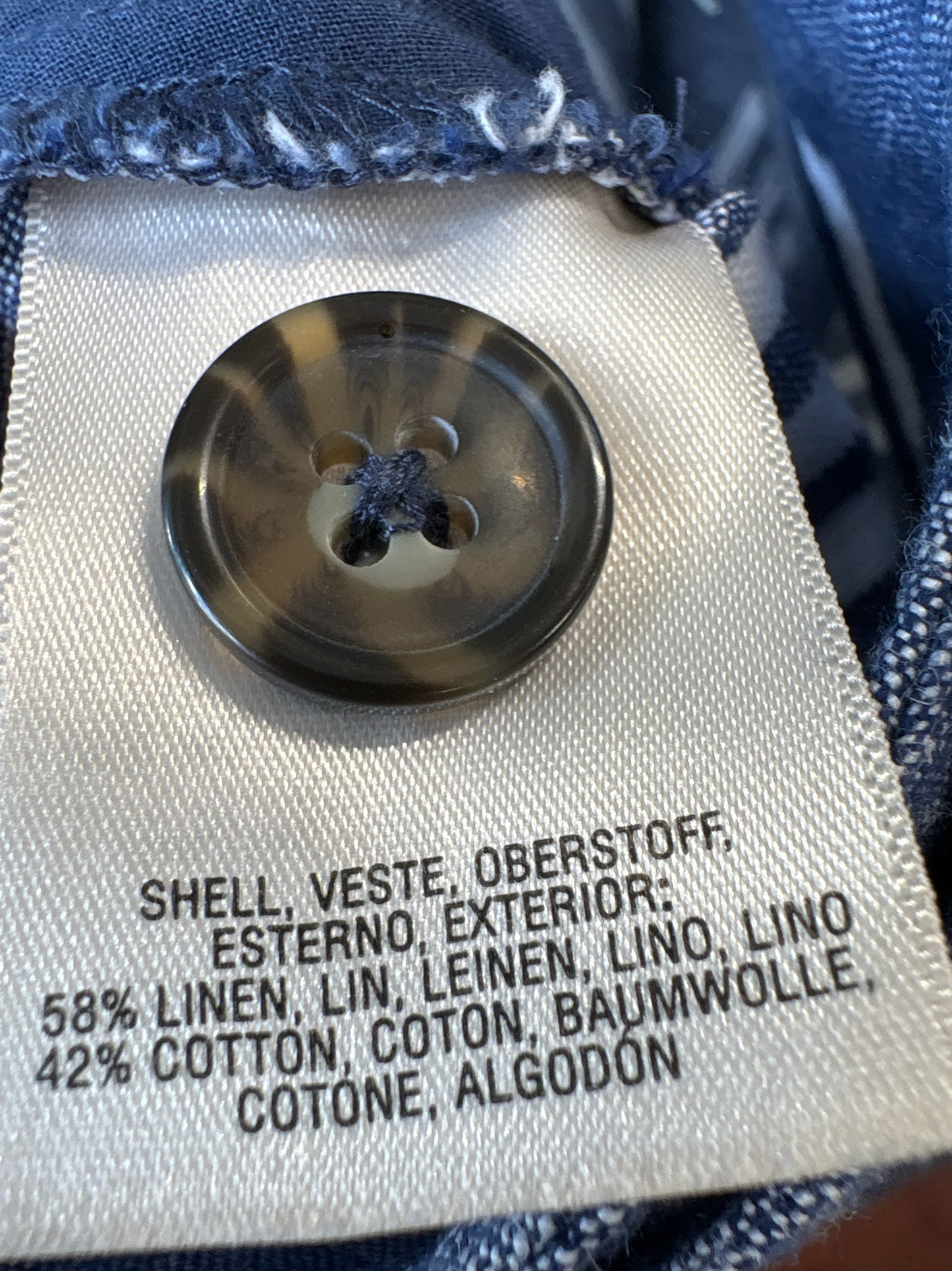 Anthropologie Size 6 blue and white Stripe Pants