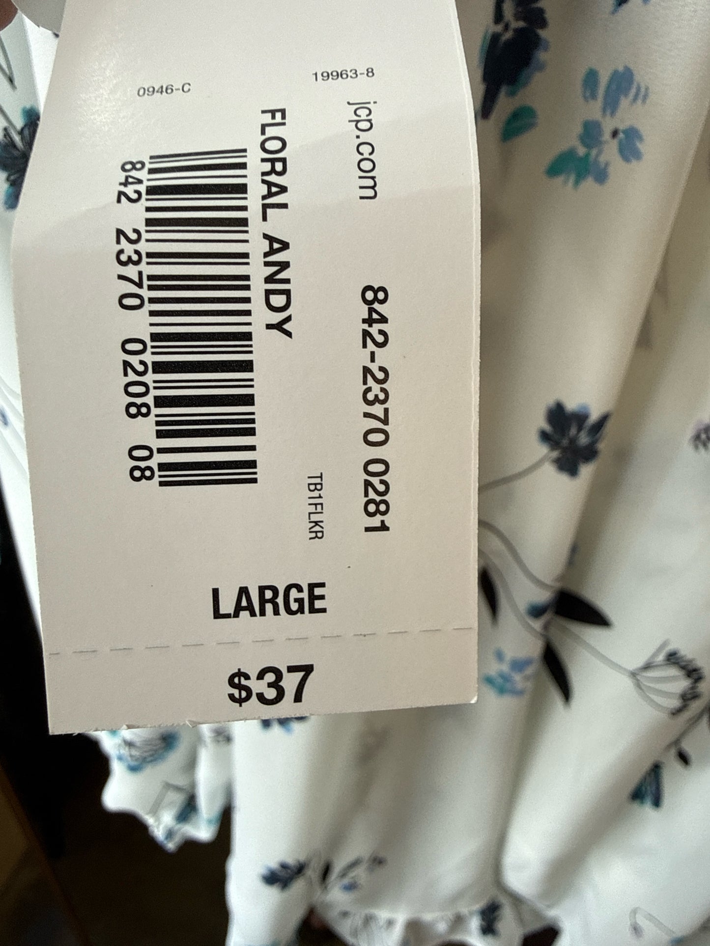 ANA Size L White/Blue Top