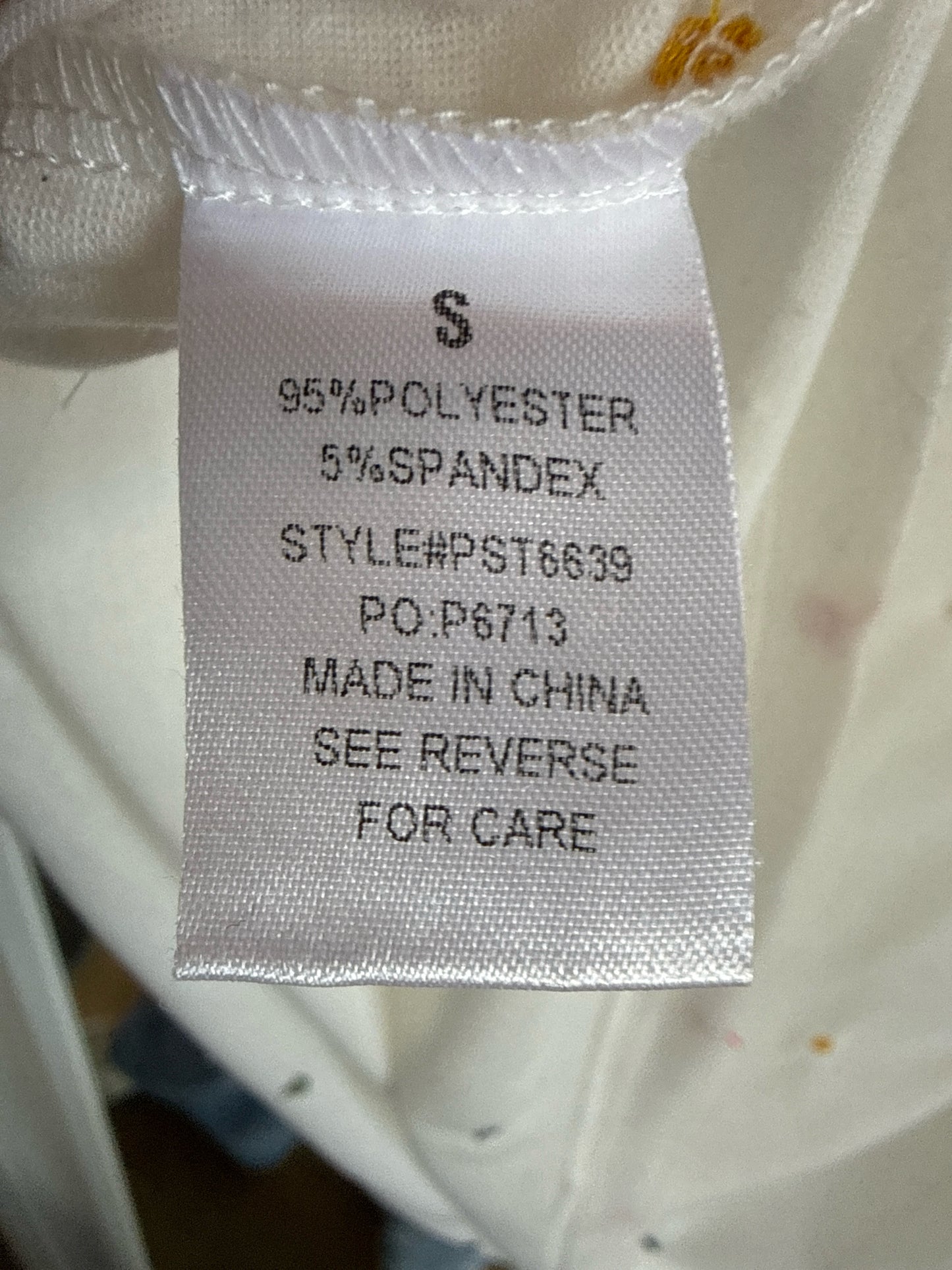 Polagram Size S White Tee
