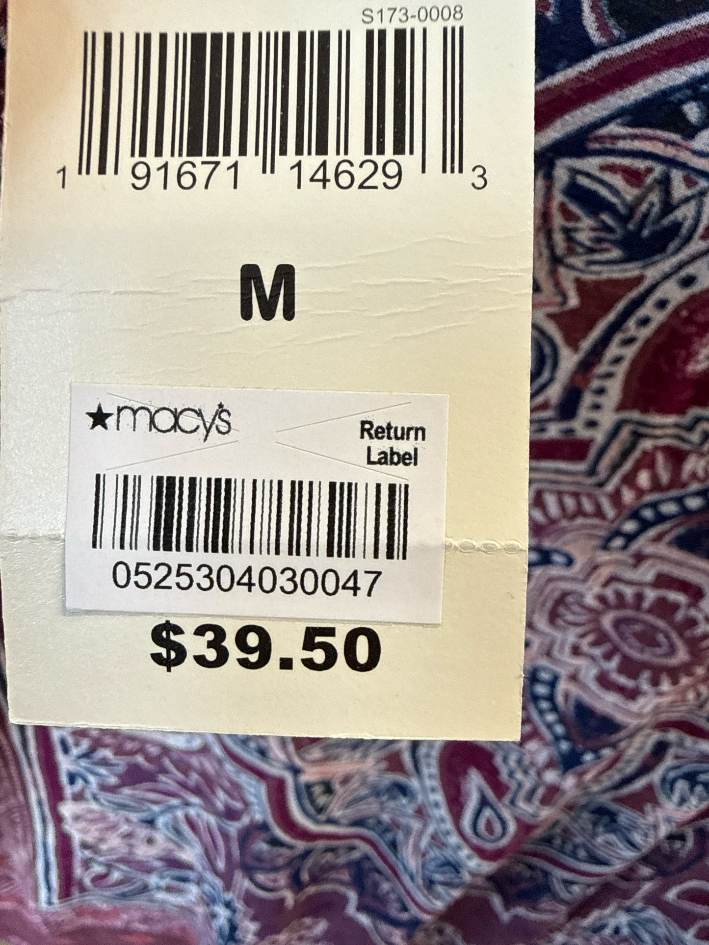 Lucky Brand Size M Red/Blue Top