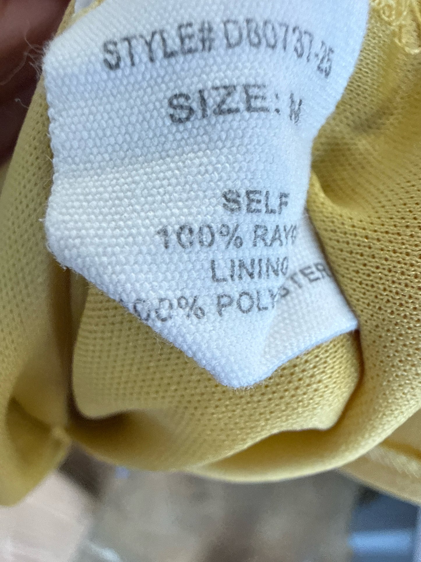 Altar'd State Size M Yellow Dress