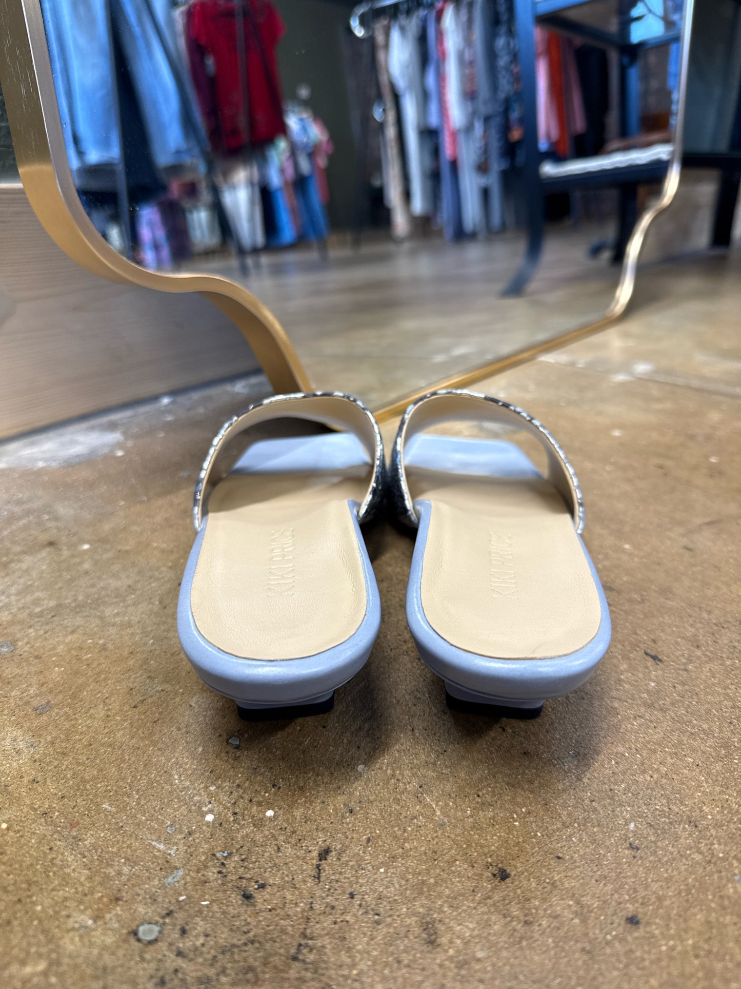 Kiki Price Shoe Size 39.5 Blue Sandals