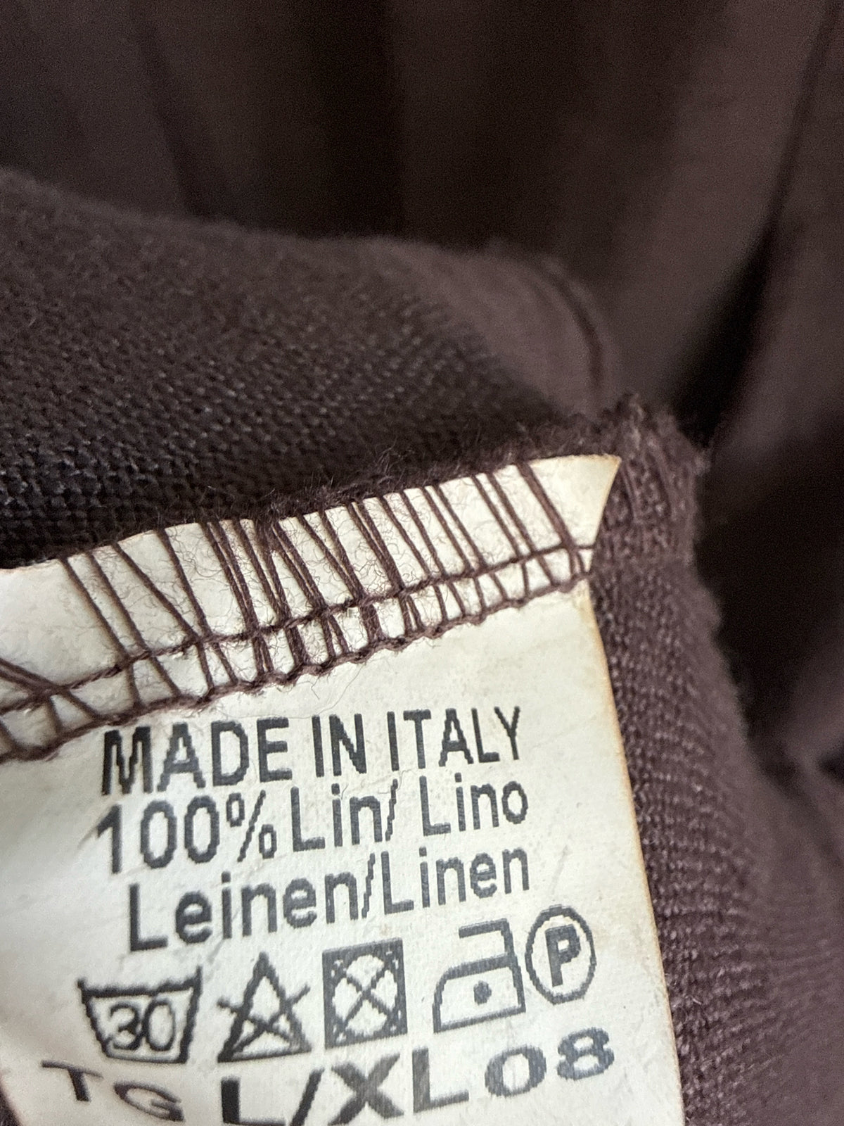 Bella Amore Italy Size L/XL Brown Dress