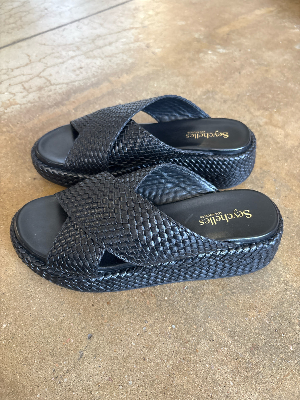 SEYCHELLES Shoe Size 8 Black Sandals