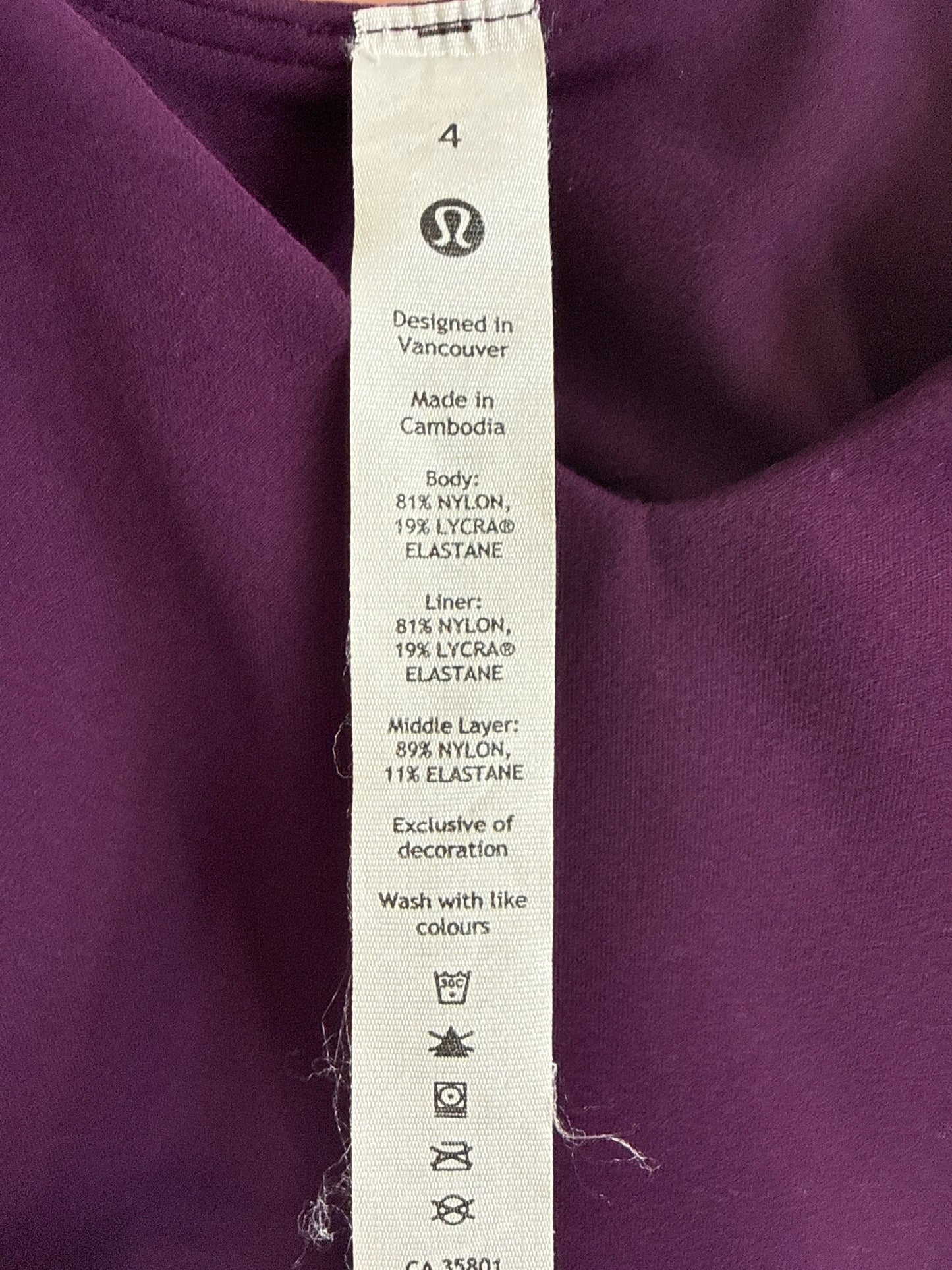 Lululemon Size 4 Purple Tanks