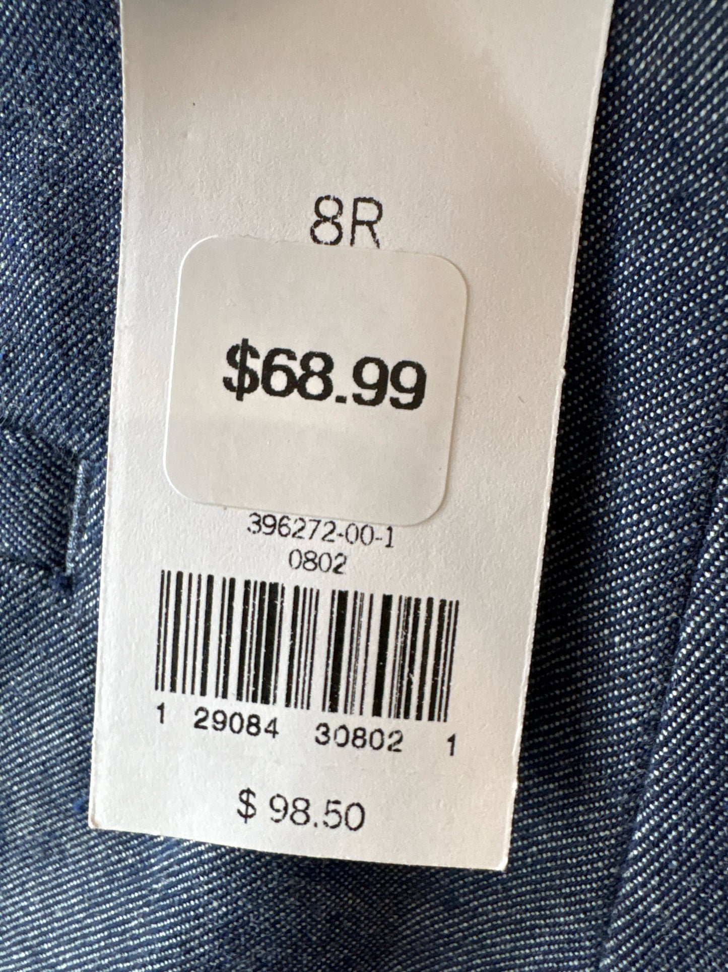 Banana Republic Size 8 Chambray Pants