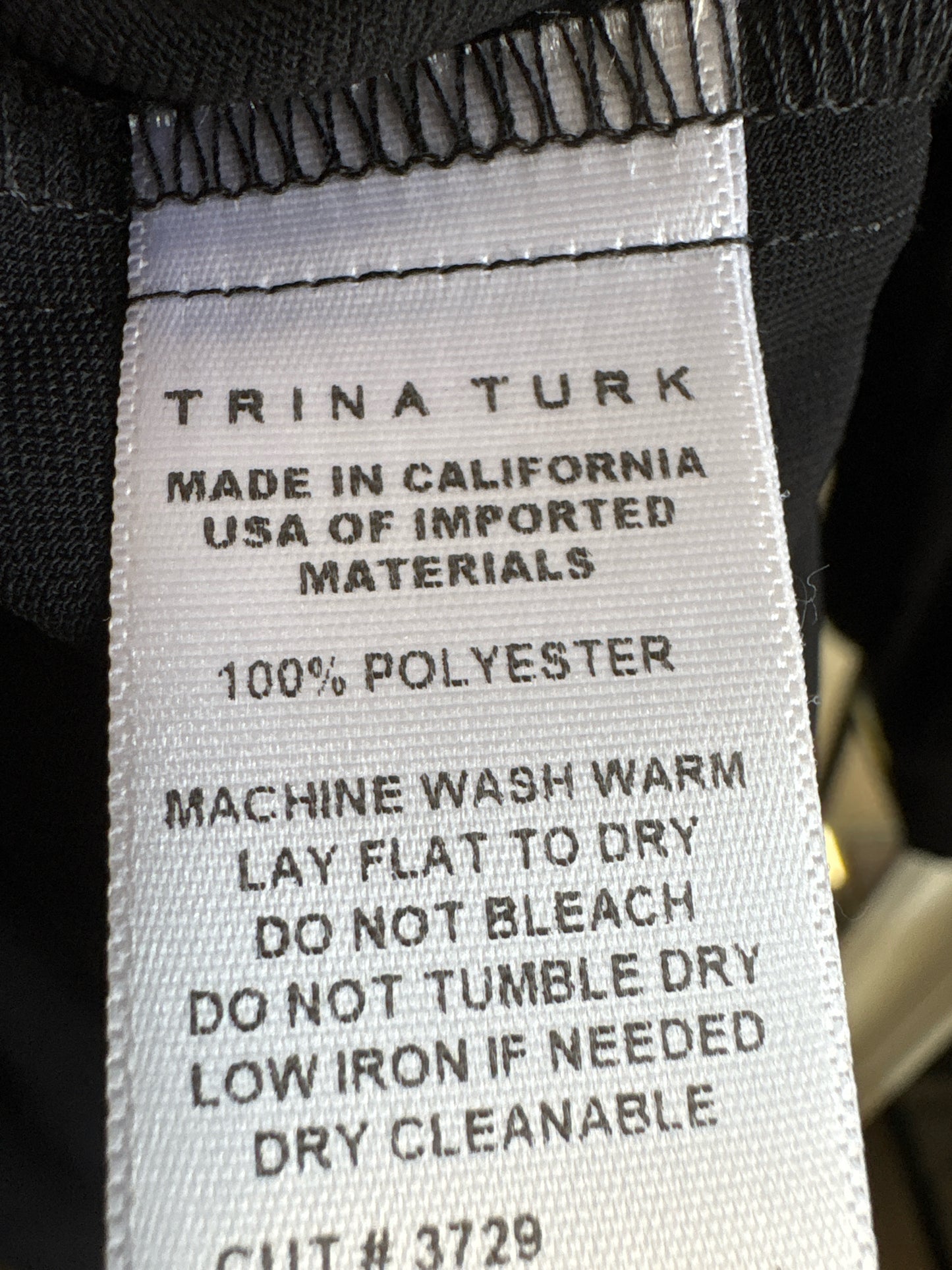 Trina Turk Size 10 Black Dress