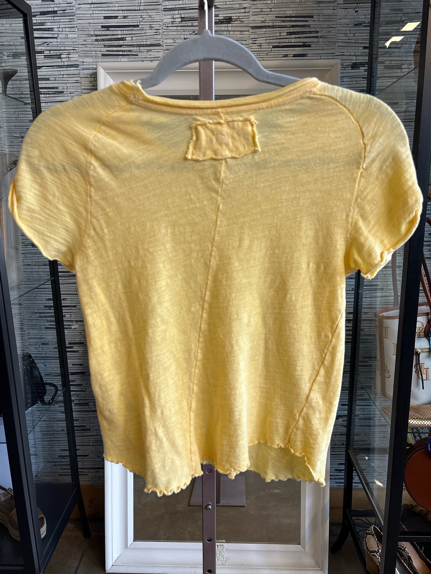 We The Free Size S Yellow Tee