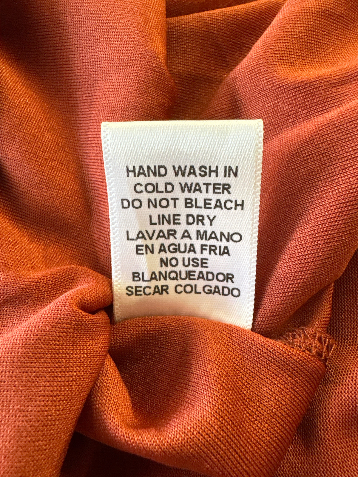 entro Size L Burnt Dark Orange Dress