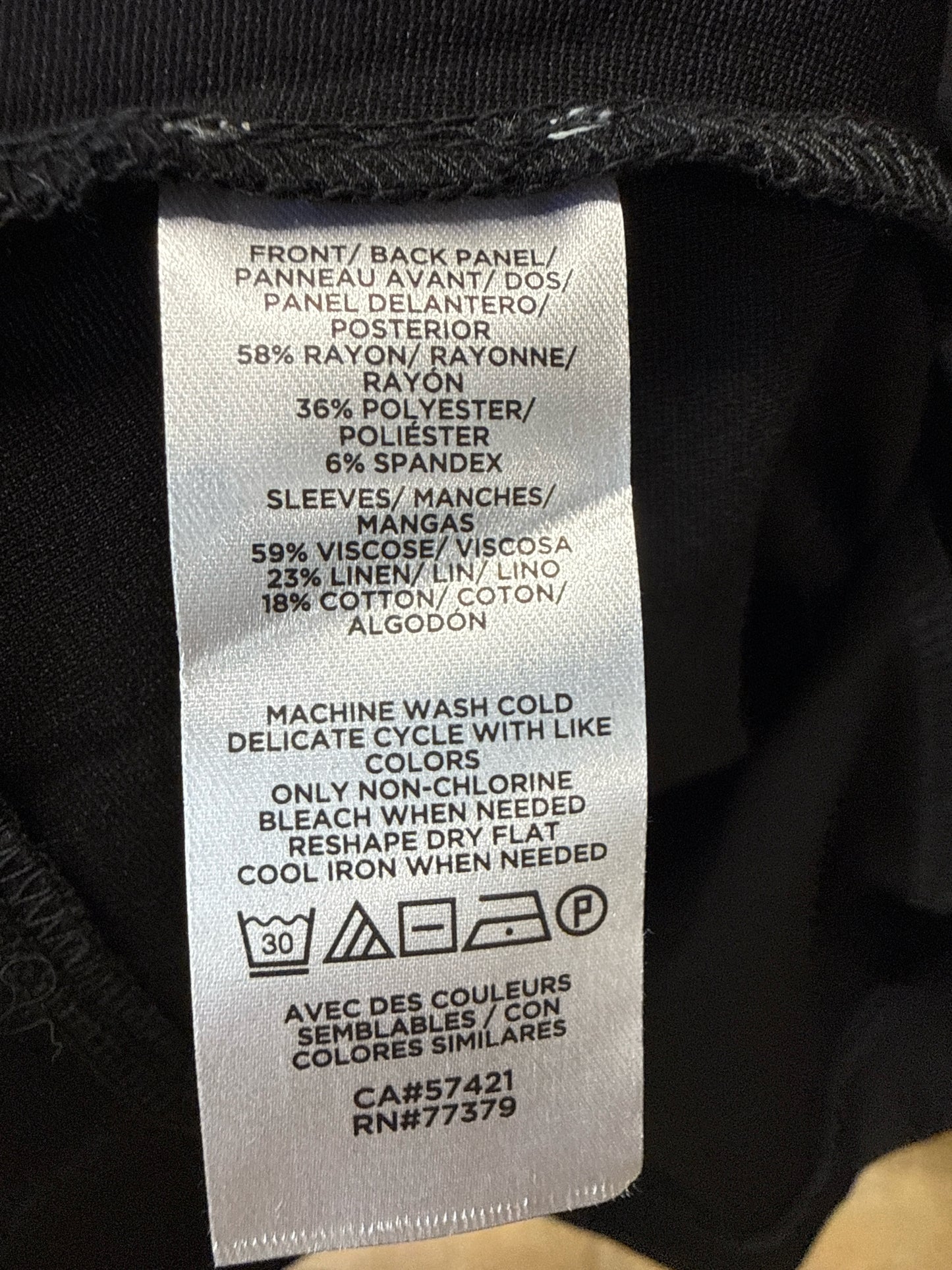ANN TAYLOR Size XSP Black Top