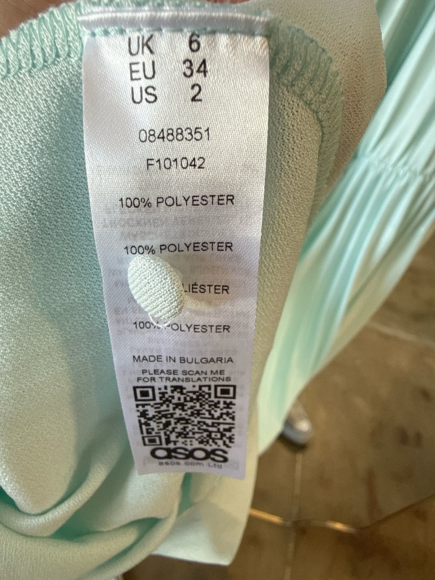 Asos Size 2 Blue Dress