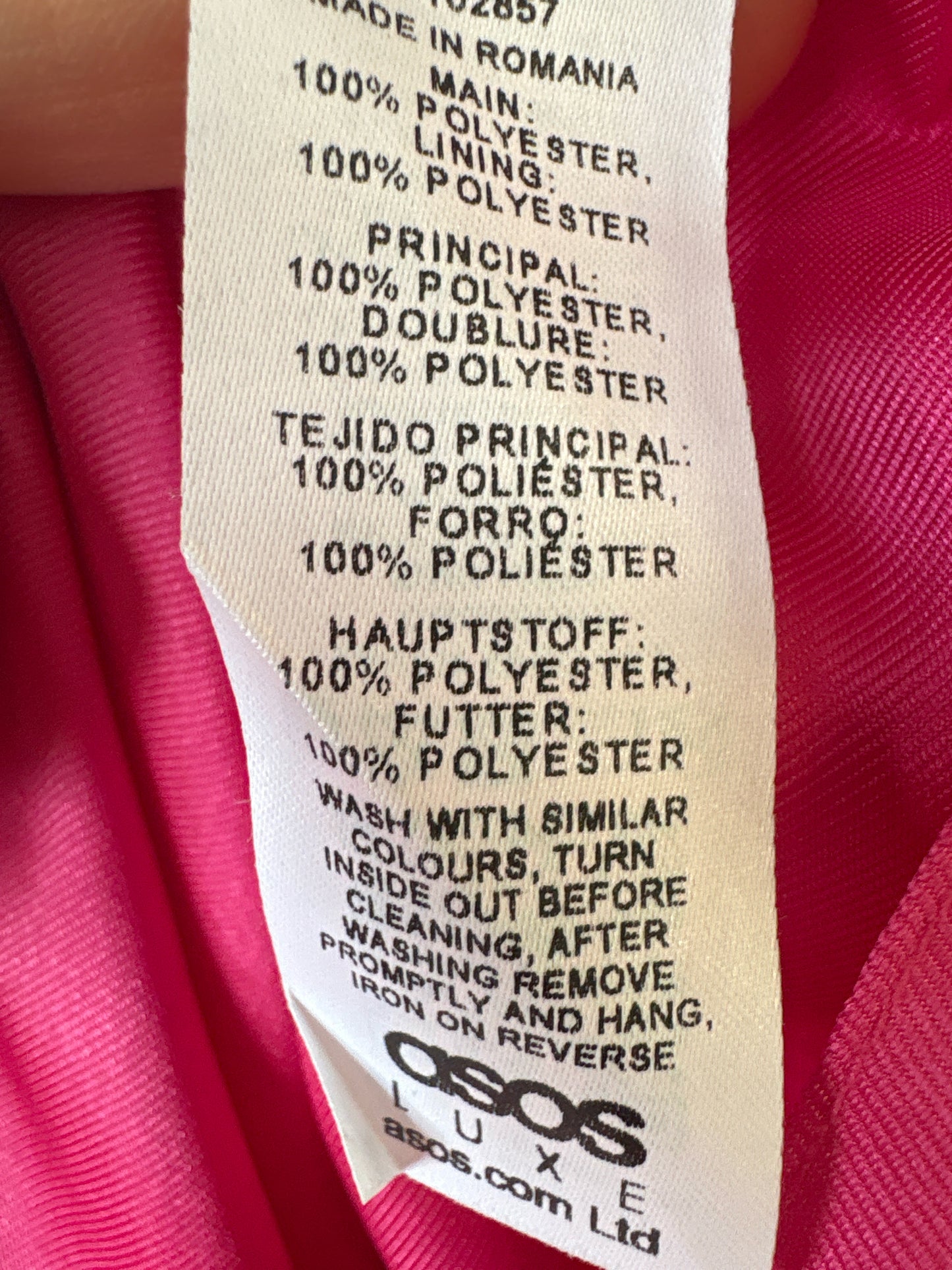 Asos Size 4 Pink Dress