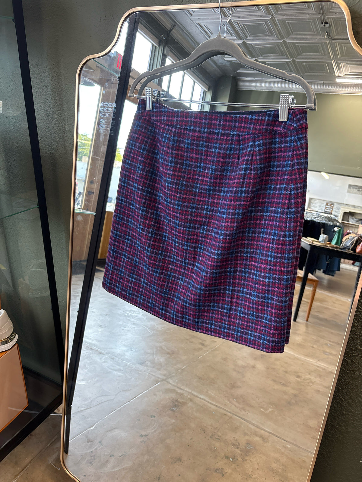 TALBOTS Size 6P Blue/Purple Skirt