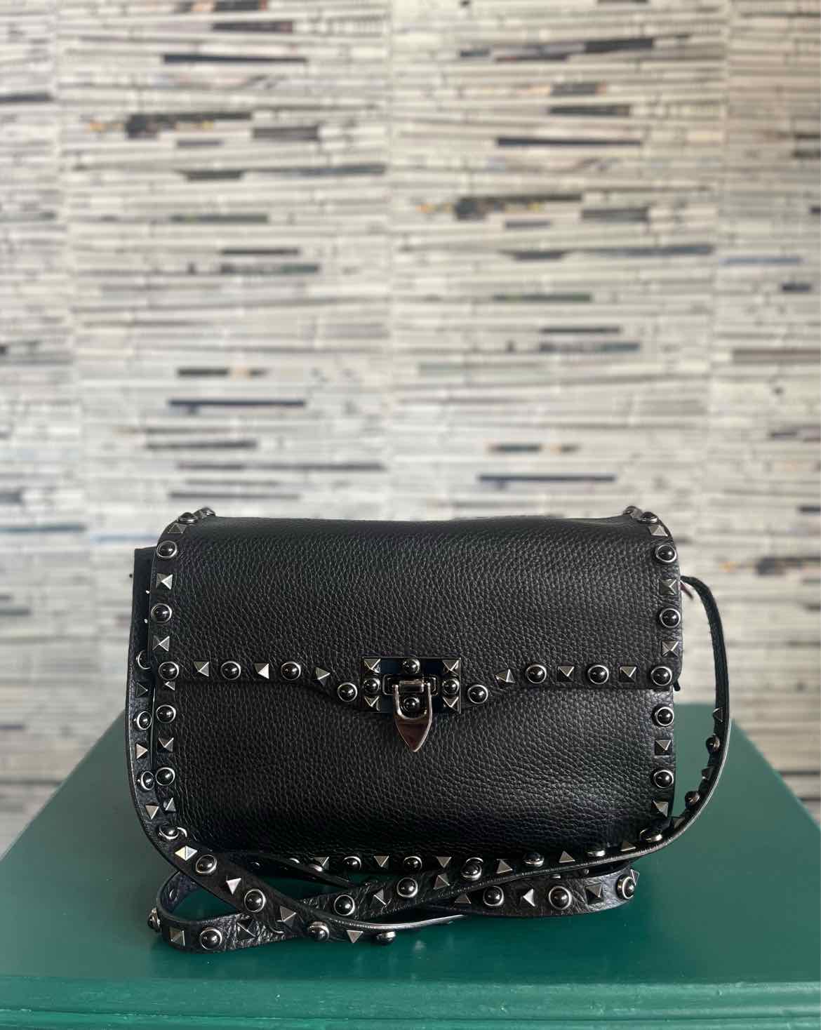 Valentino Black Studded Bag