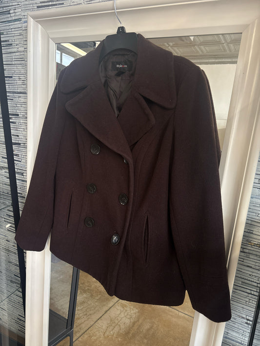 Style & Co Size S Black Coat