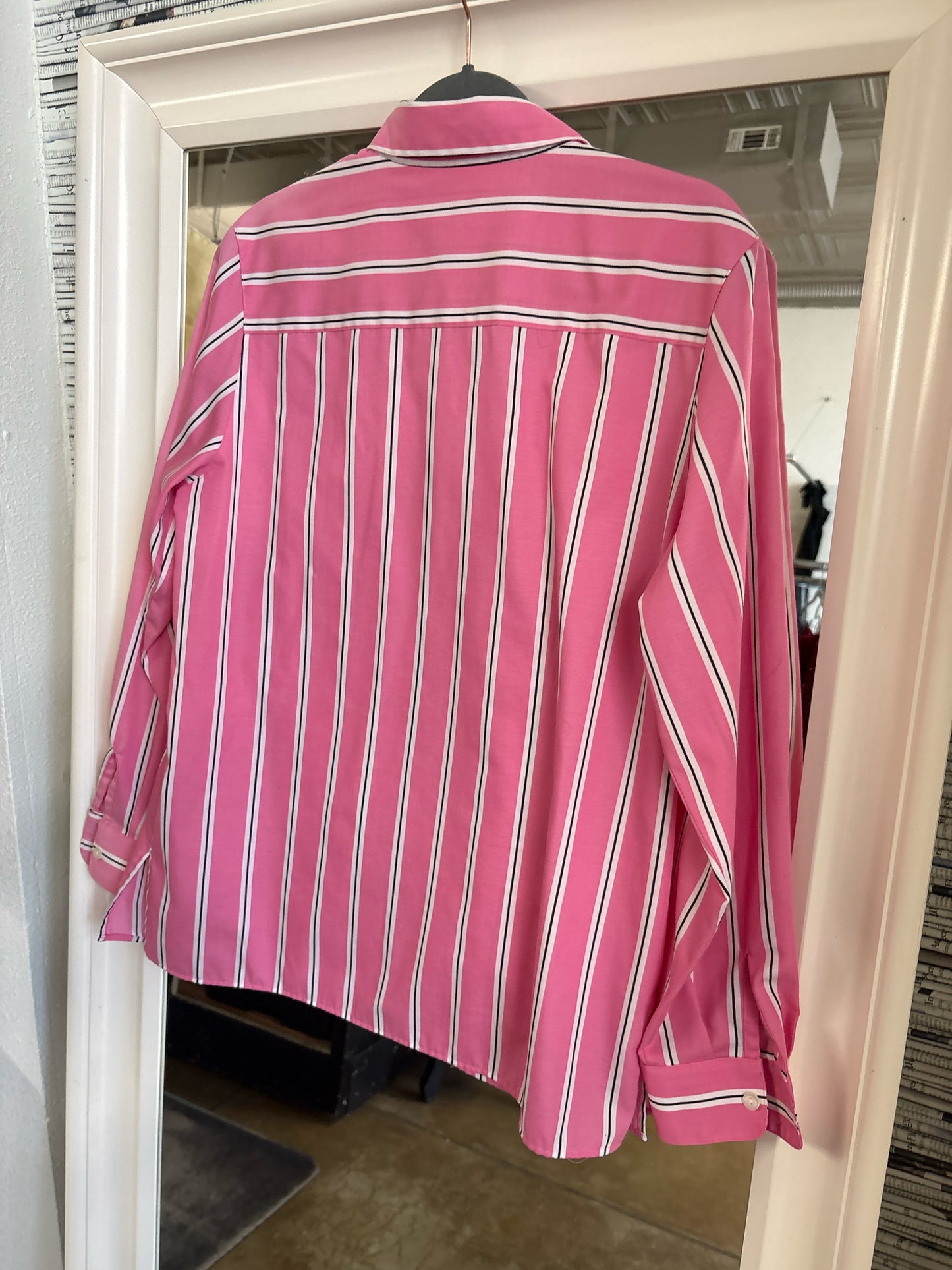 Foxcroft Size 10 multi Stripe Top