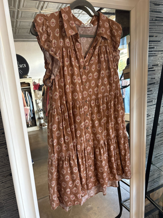 Lucky Size L Brown/Multi Floreats Dress
