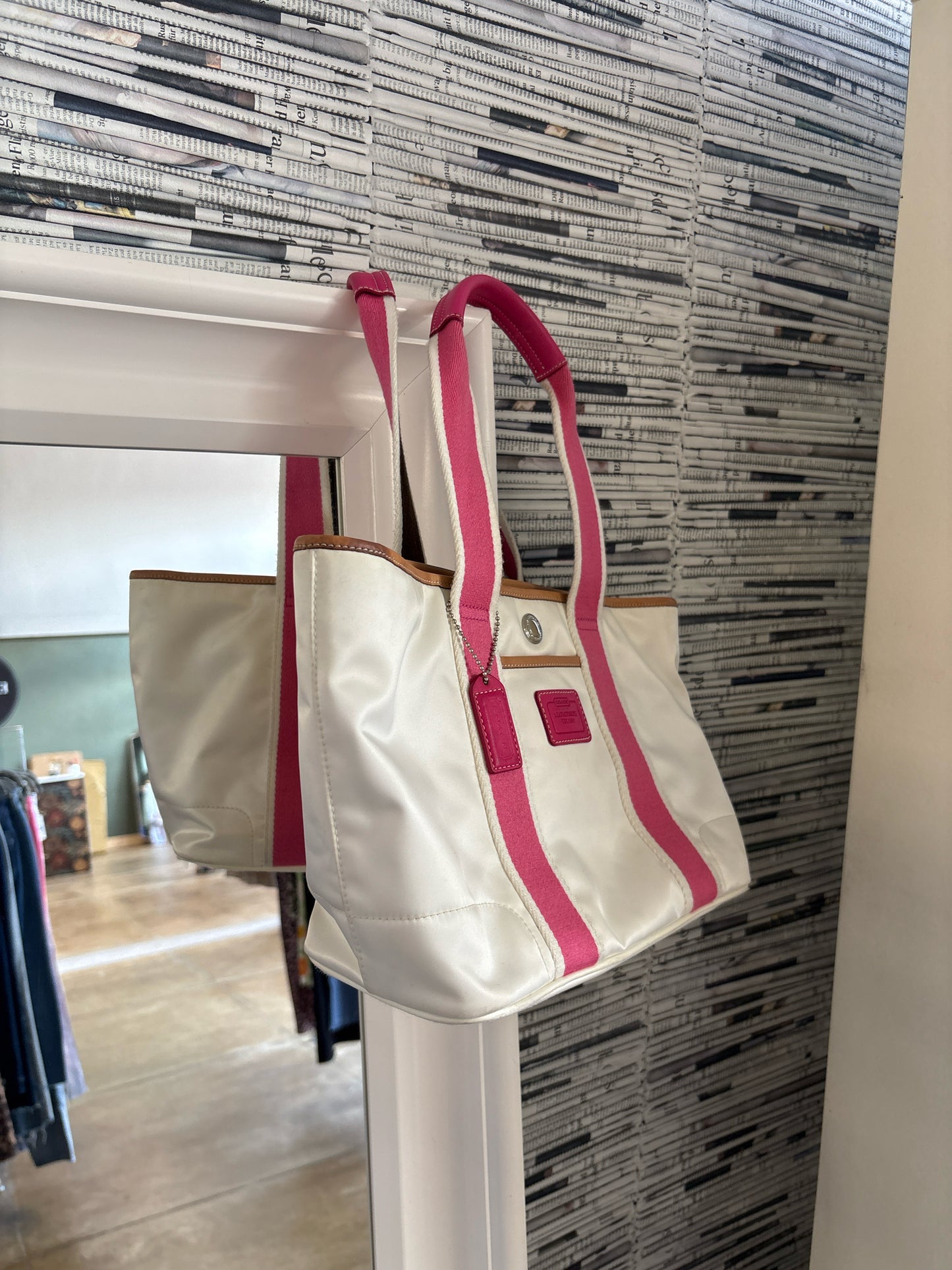 COACH Cream Purse