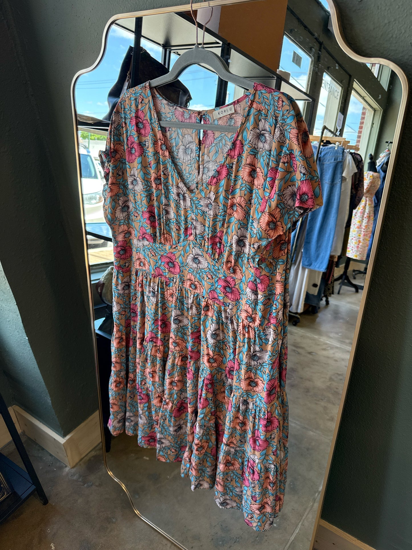 Kori Size L multi Floral Dress