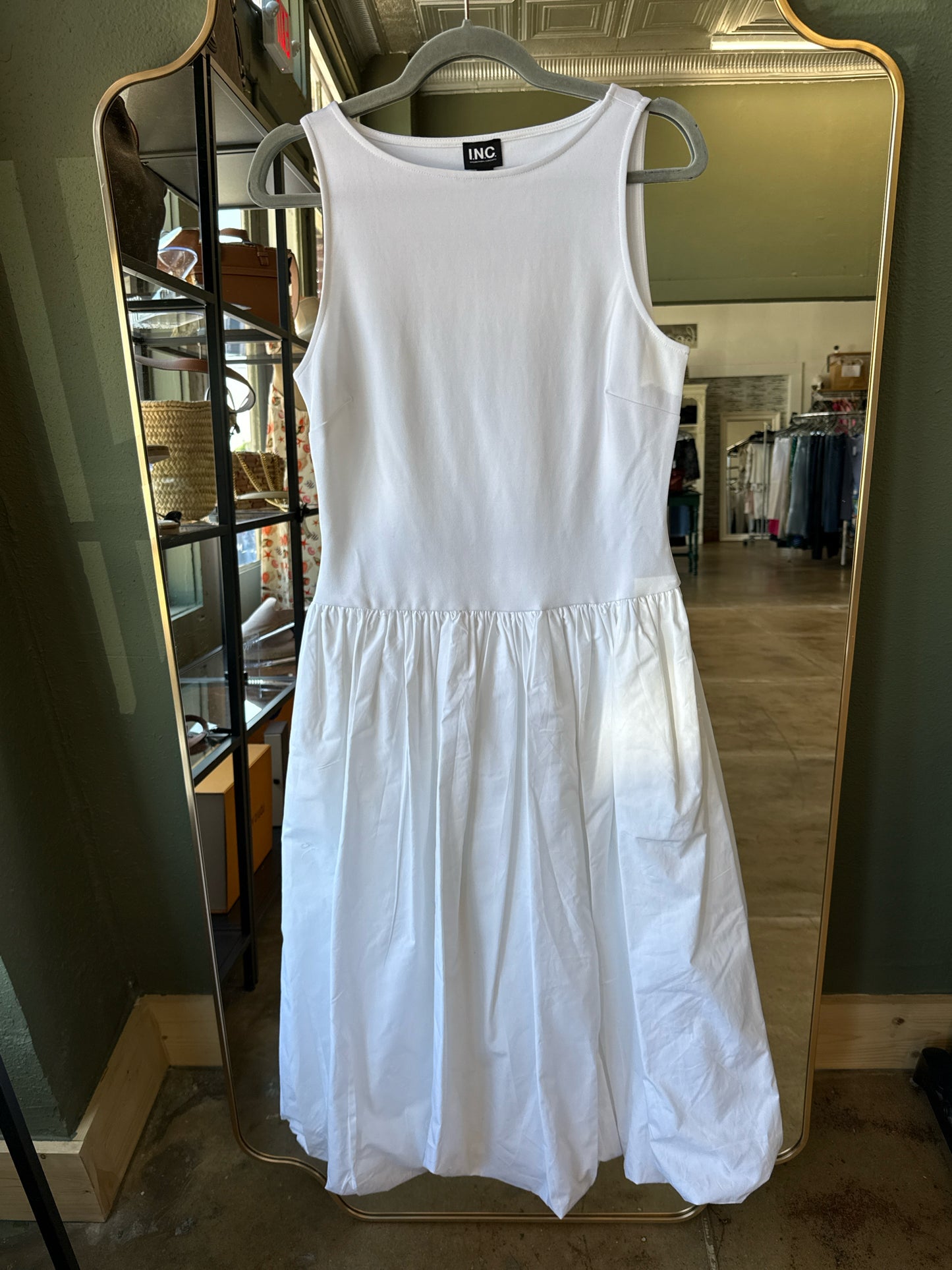 INC Size M White Dress