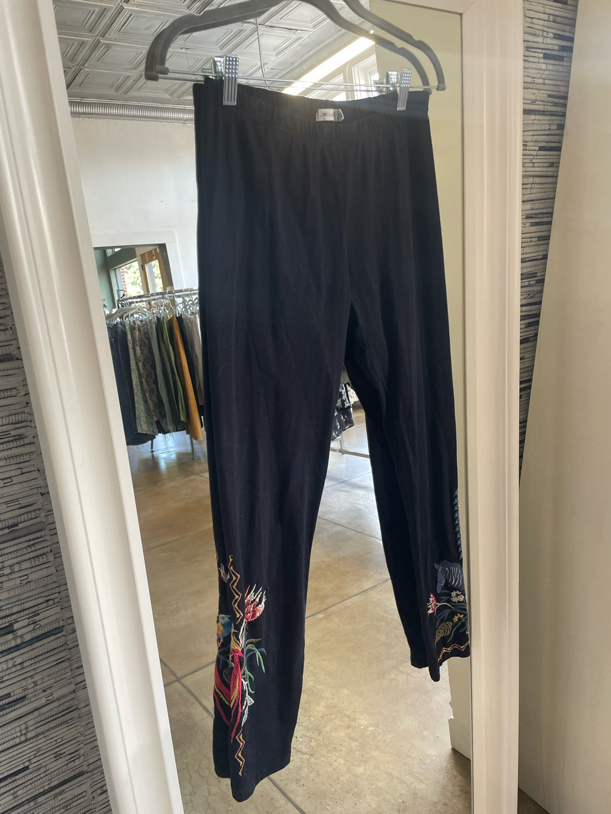 Johnny Was Size S Black Print Two Piece Set