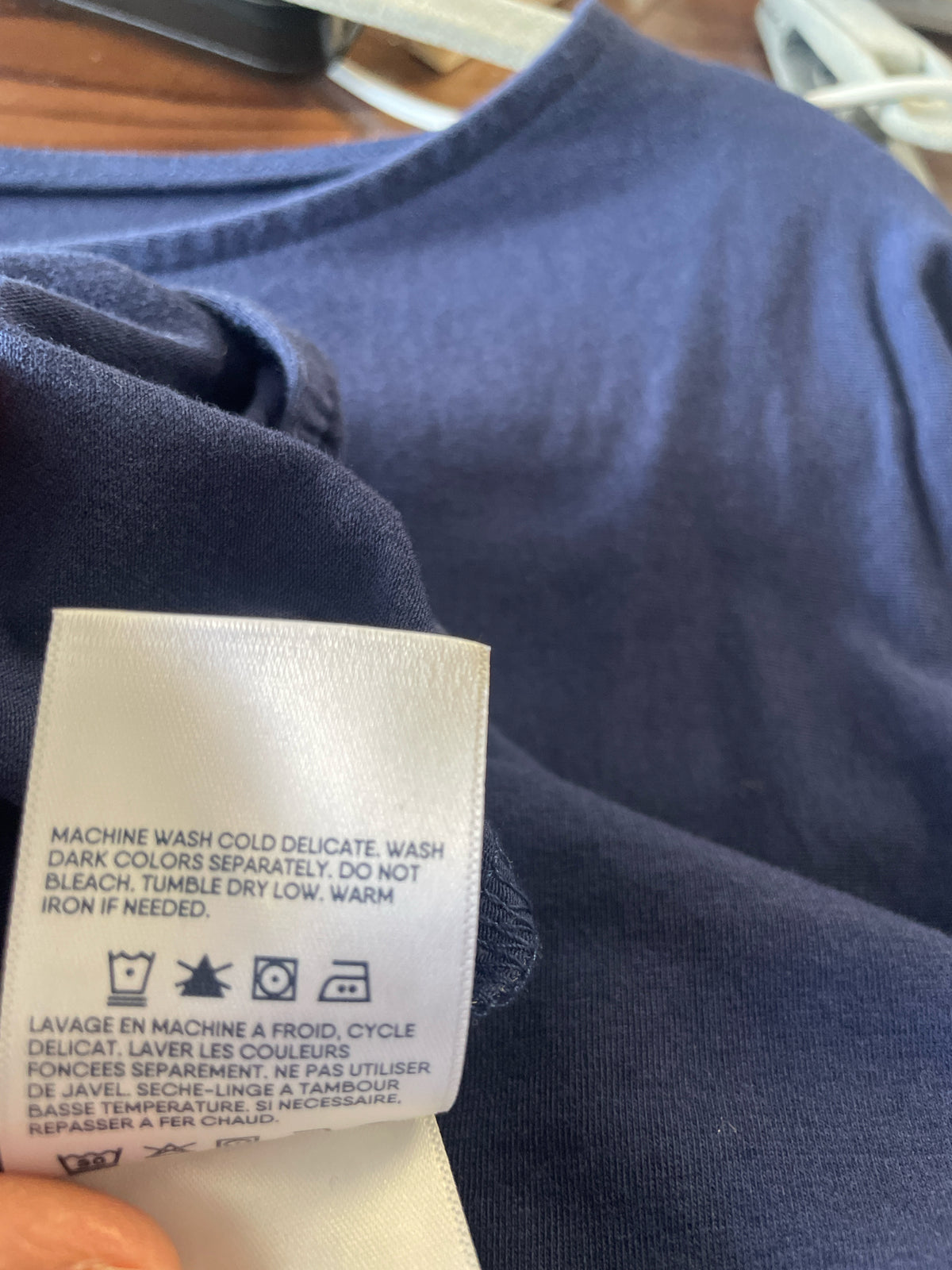 Lands End Size S Navy Top