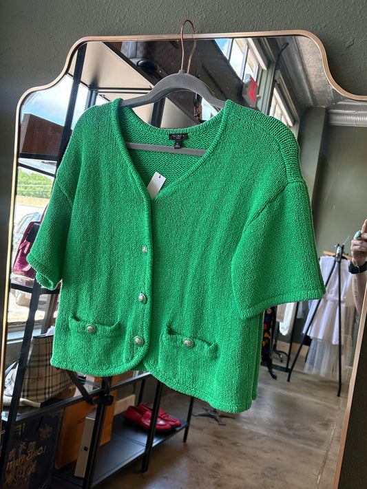 TALBOTS Size SP Green Sweater