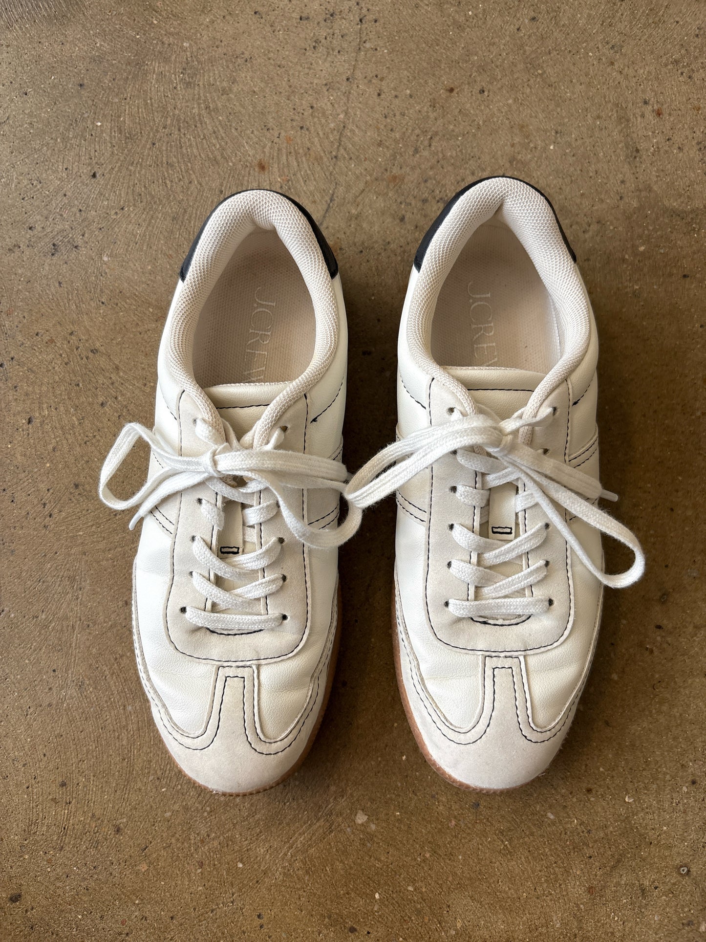 J. CREW Shoe Size 5 Ivory Sneakers