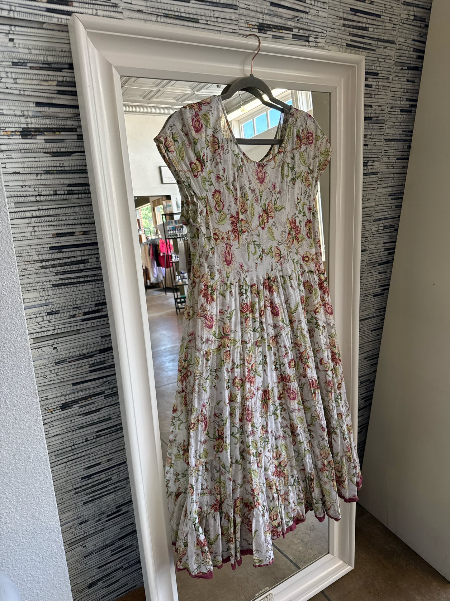 Soft Surroundings Size PL Cream/multi Dress