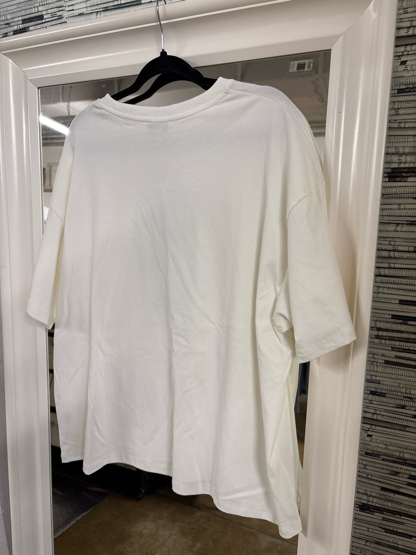 Gili Size 2X White/Turquoise Top
