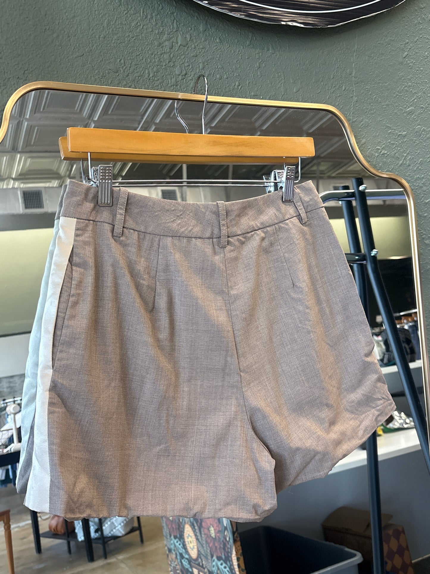 TWP Size 8 Taupe Shorts
