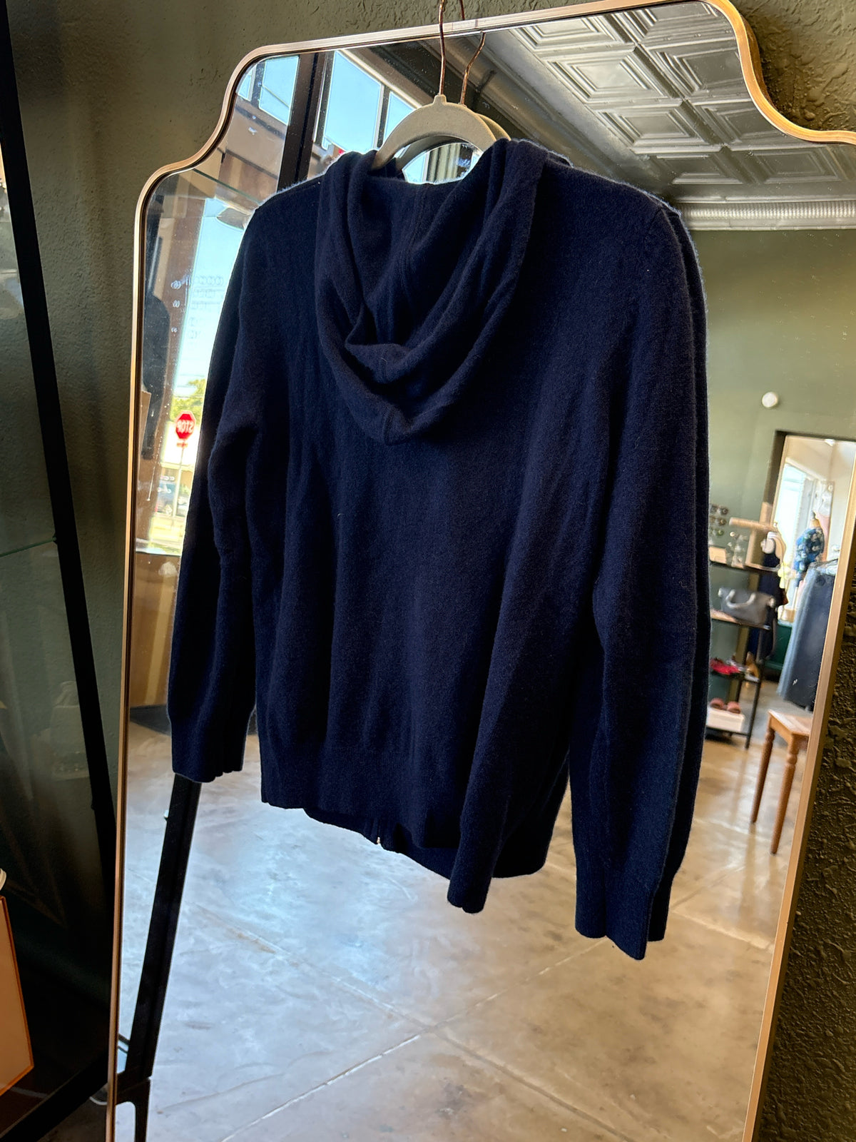 Quince Size S Navy Sweater