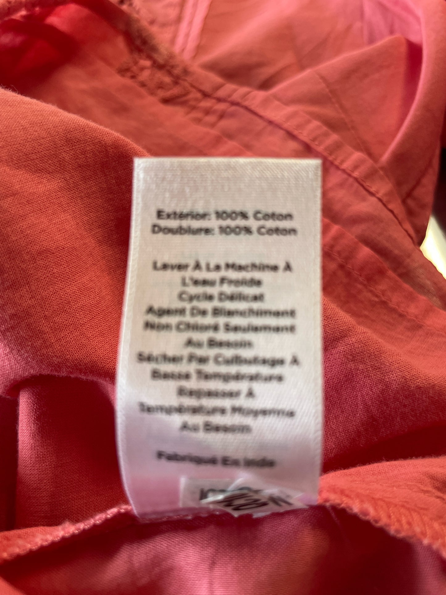 TALBOTS Size S Salmon Lace Top