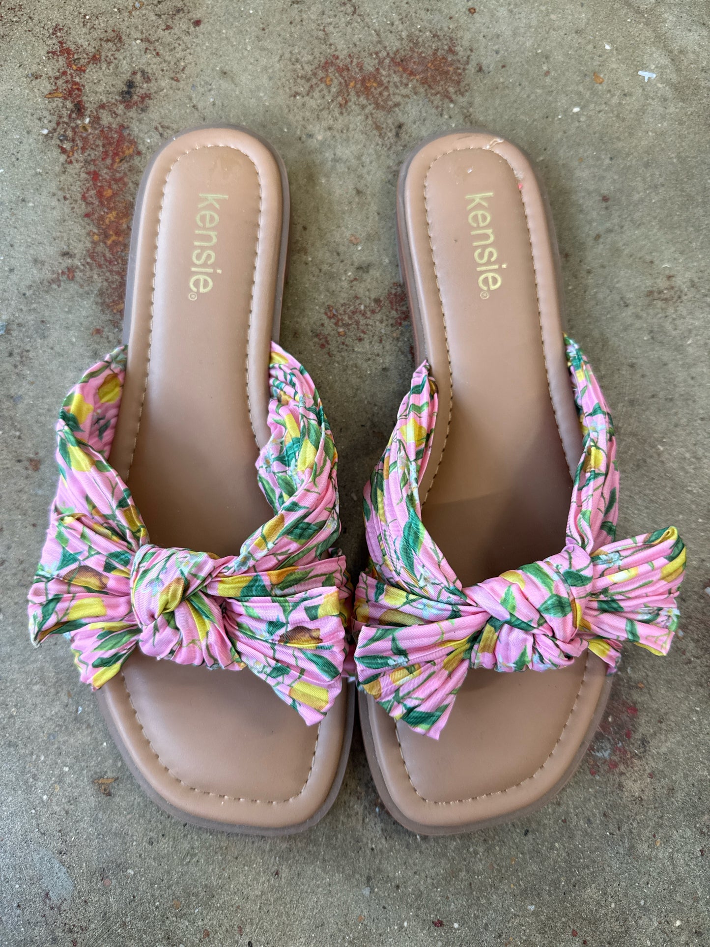 Kensie Shoe Size 8.5 Brown/Pink Sandals