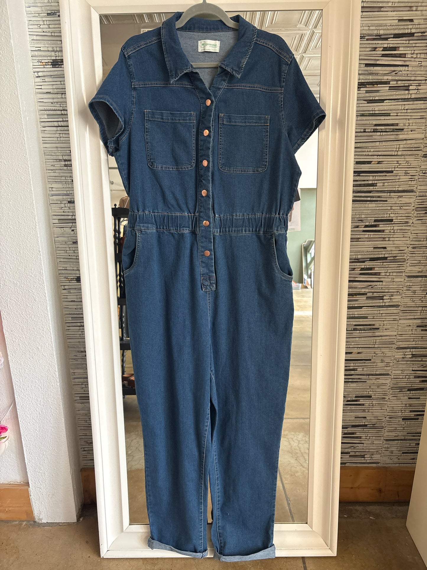 Celebrity pink Size XL Denim Romper