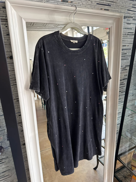 Easel Size S distressed black Dress