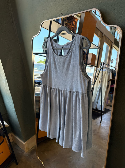 AEMI + CO Size L Light Blue Dress