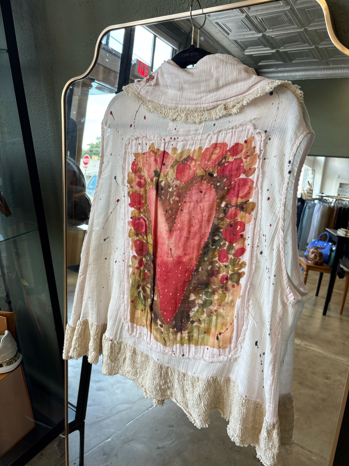 Handmade Size L/XL White Top