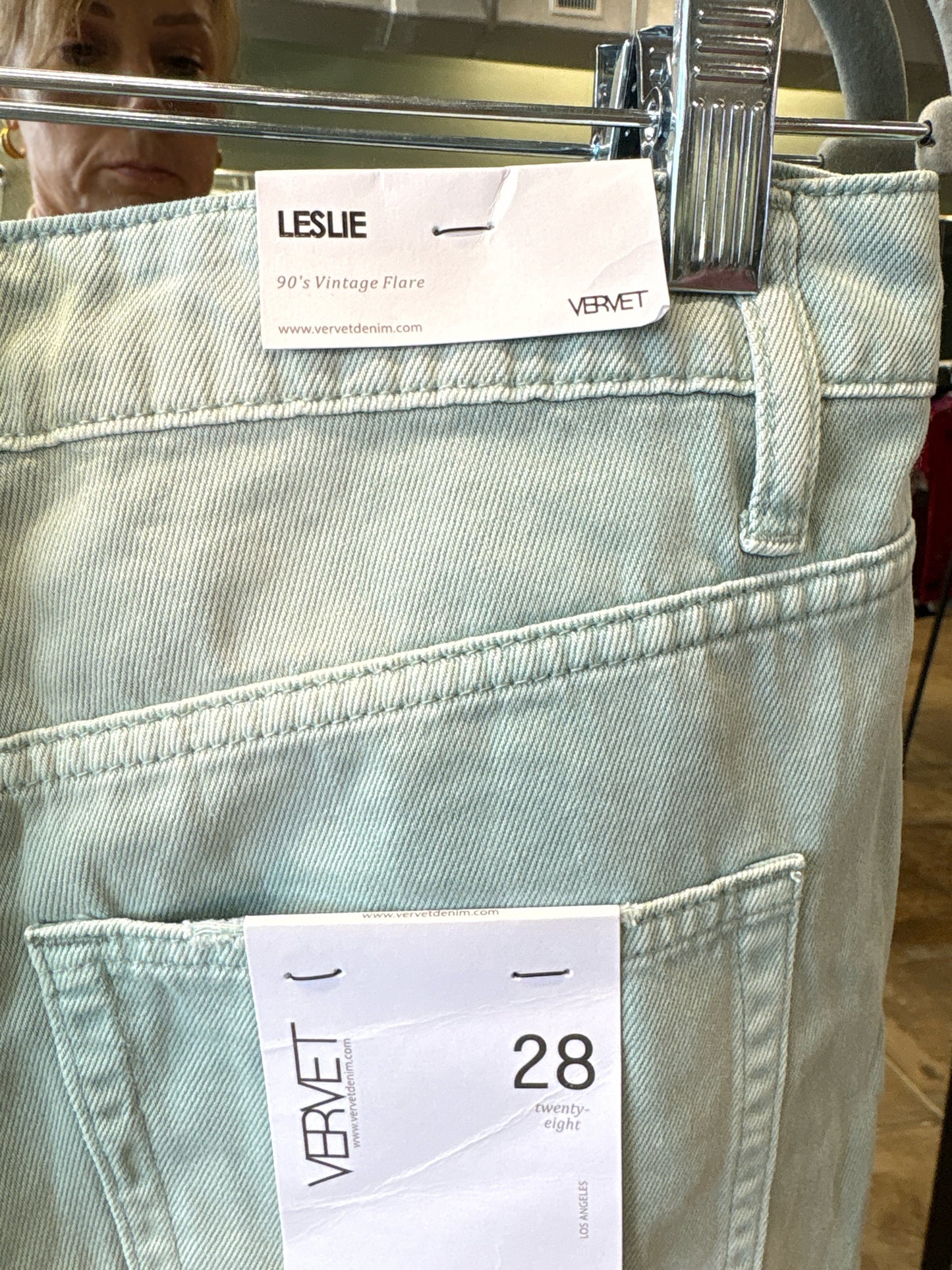 VERVET Size 28 Blue/Green Jeans