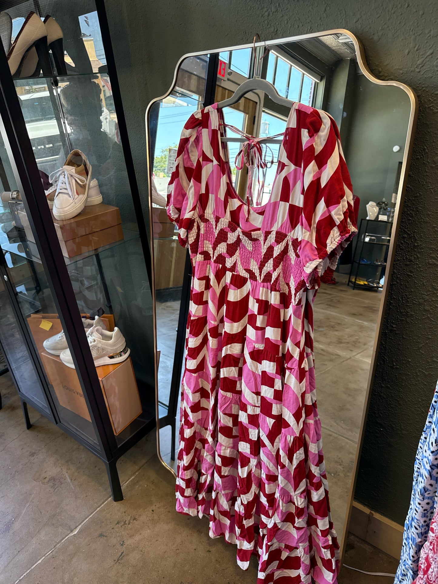 CITY CHIC Size L Red/Pink Dress