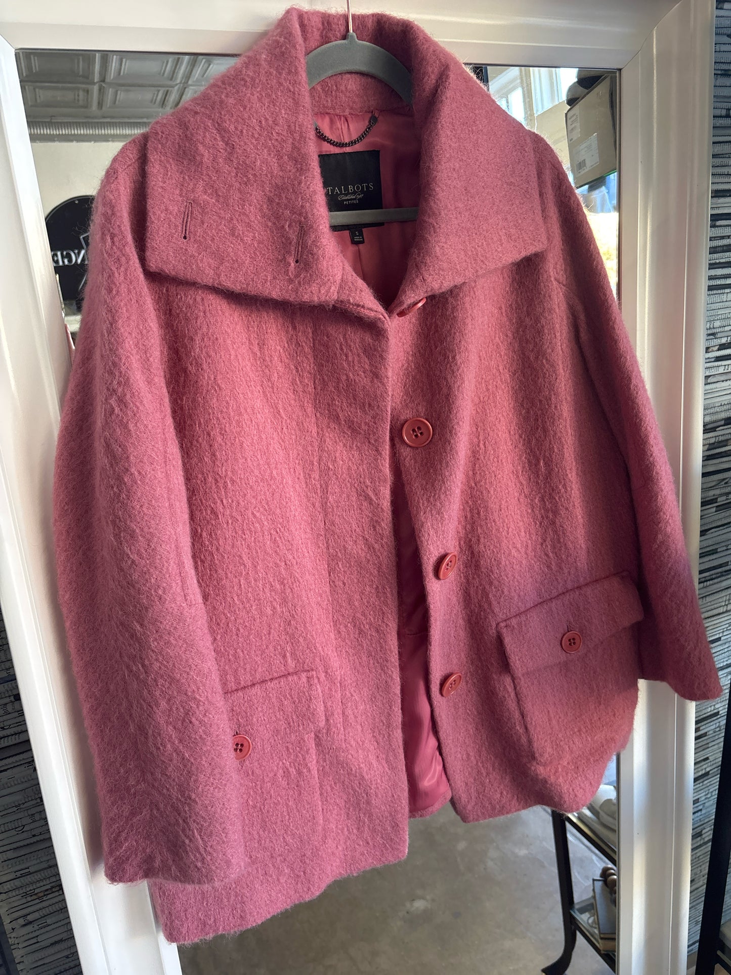 TALBOTS Size S blush Coat