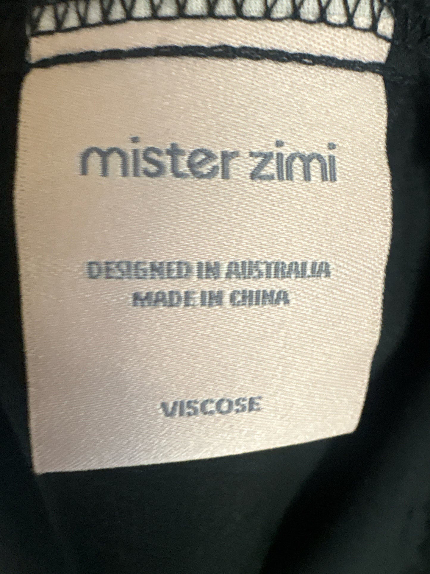 mister zimi Size 10 Black Dress