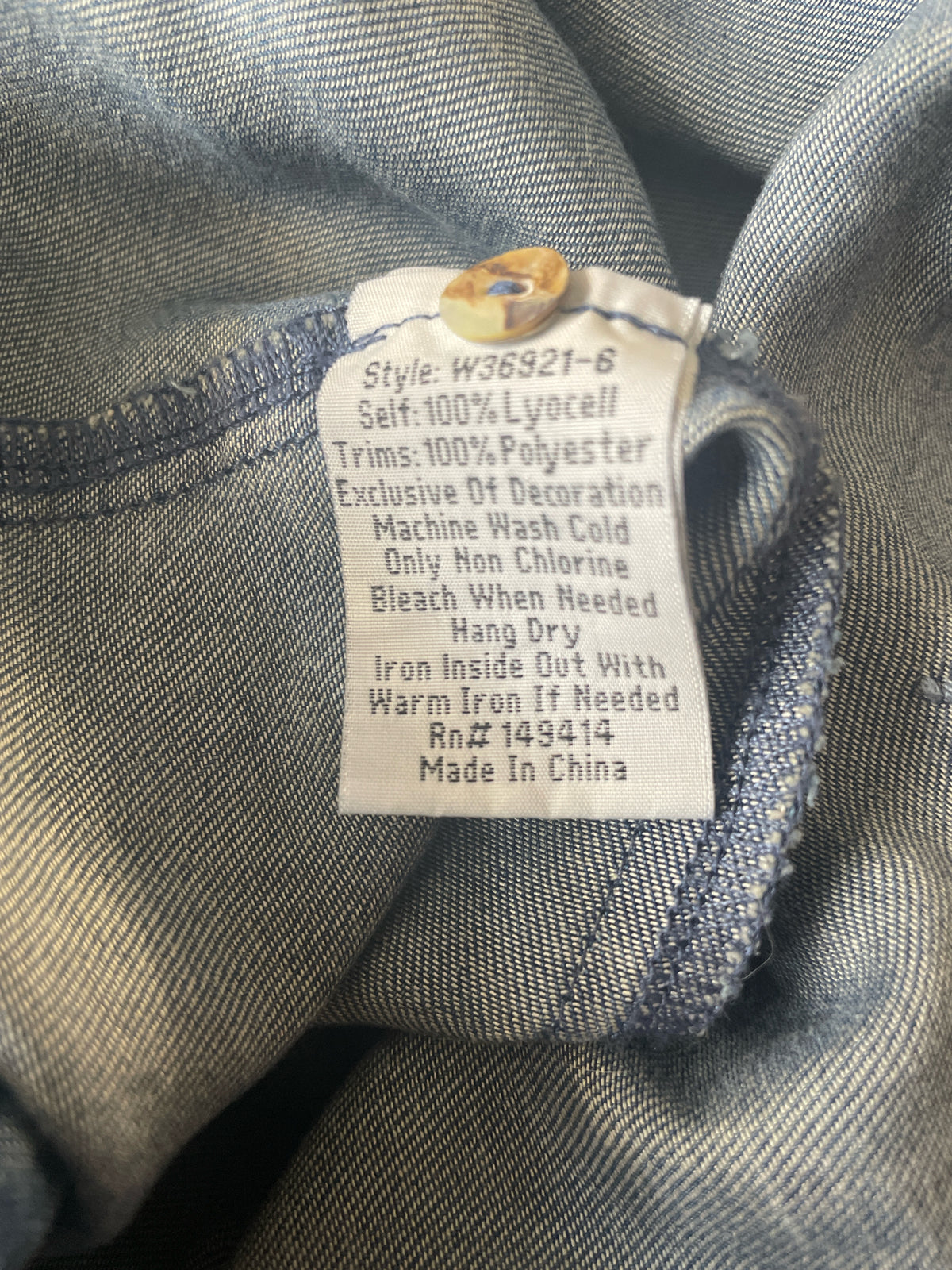 Johnny Was Size M Jean Dress
