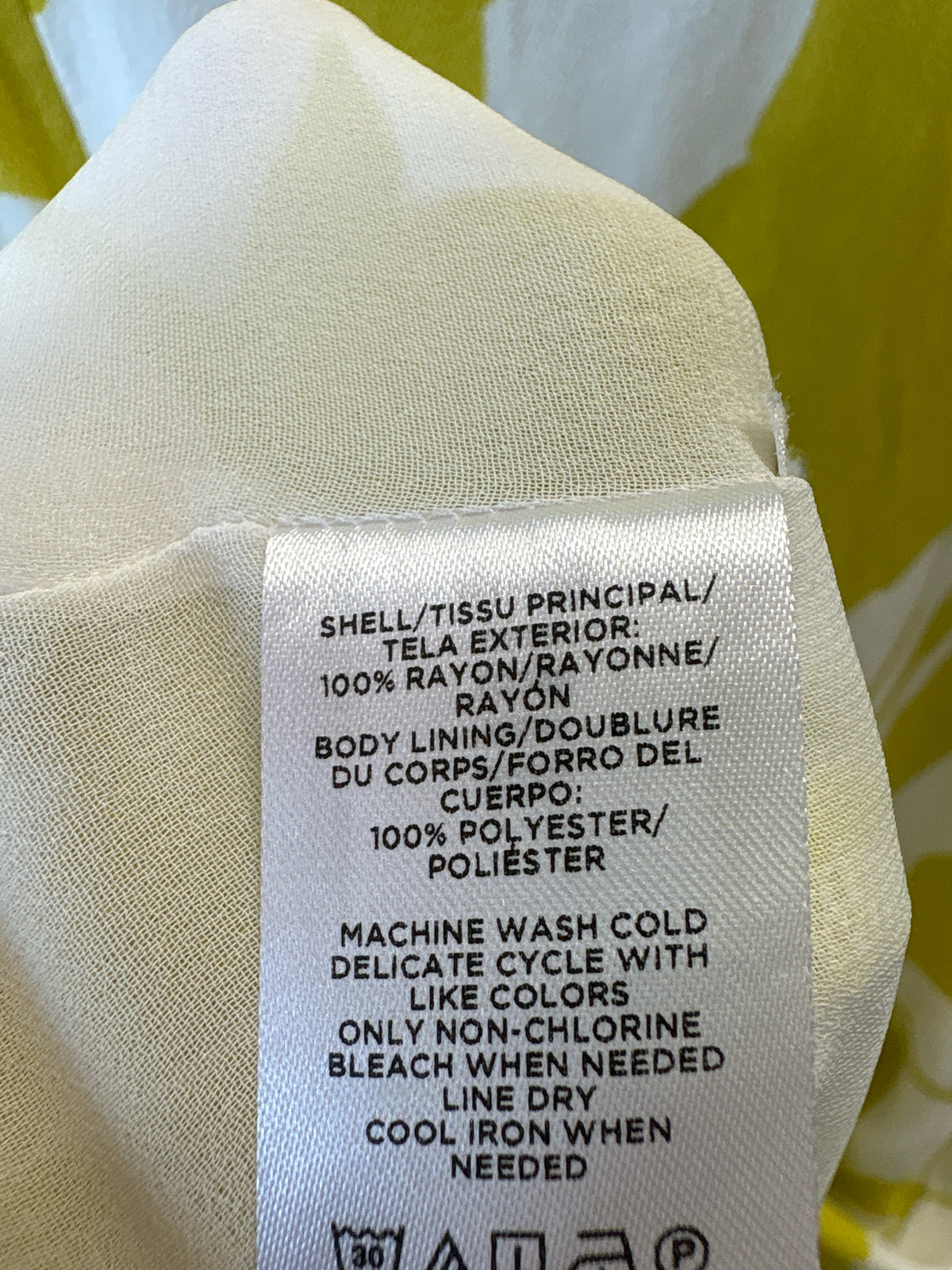 ANN TAYLOR Size 10 Cream/ Yellow Dress