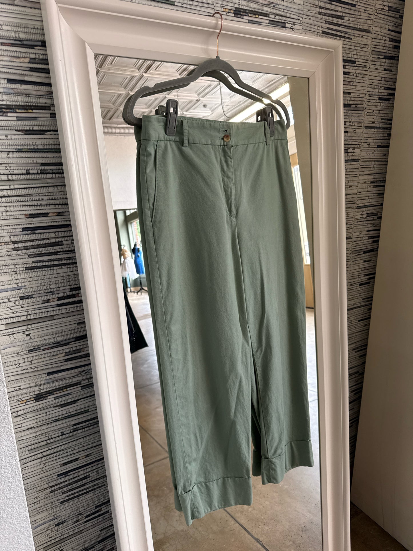 ANN TAYLOR Size 6 Green Pants