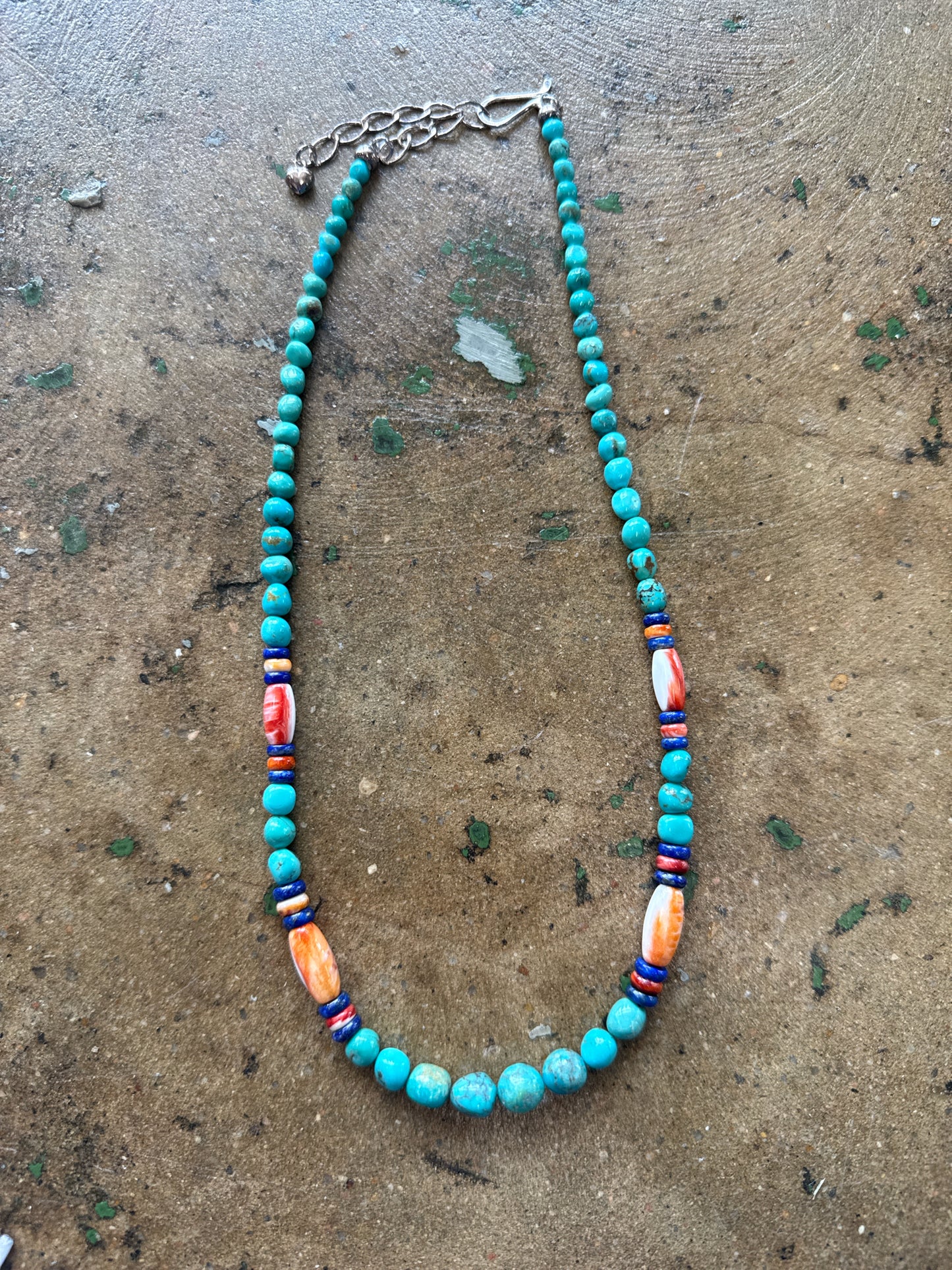 Turquoise/Orange Necklace