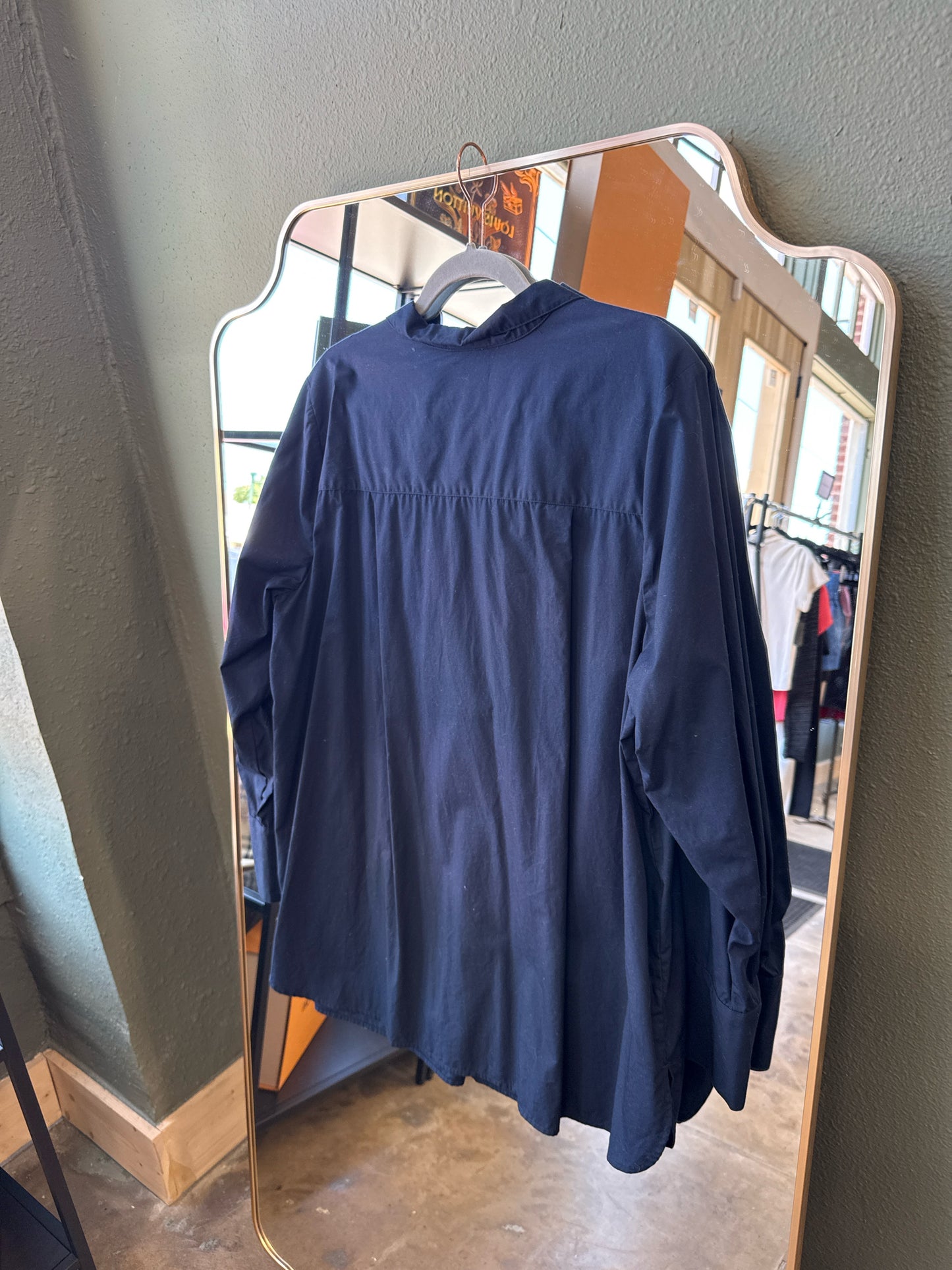 J Jill Size 2X Navy Top