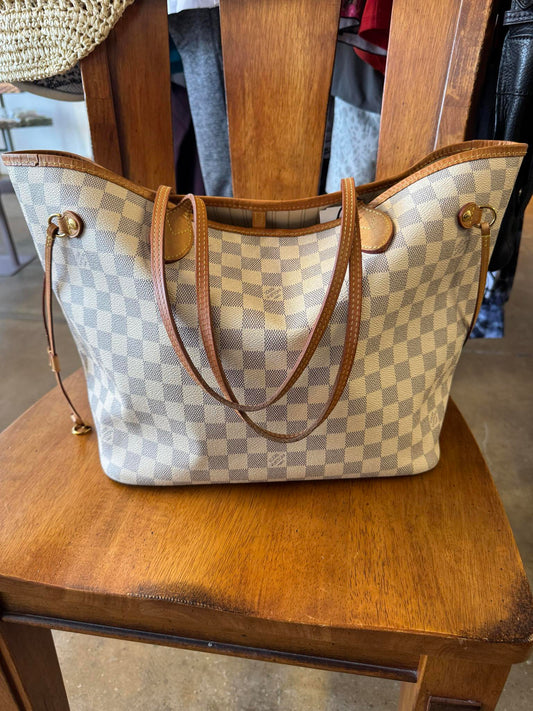 Louis Vuitton Damier Azur Neverfull Tote